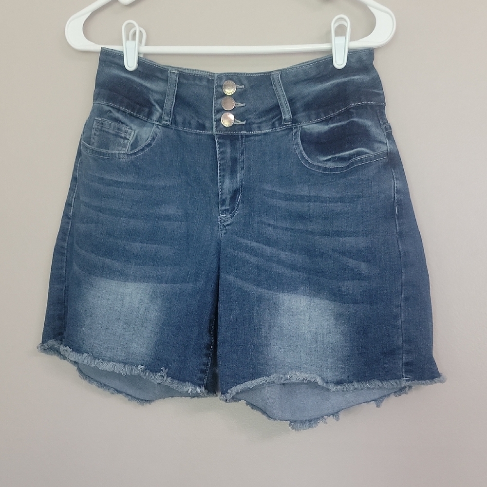 Roswear Blue High Waisted Jean Shorts Size M